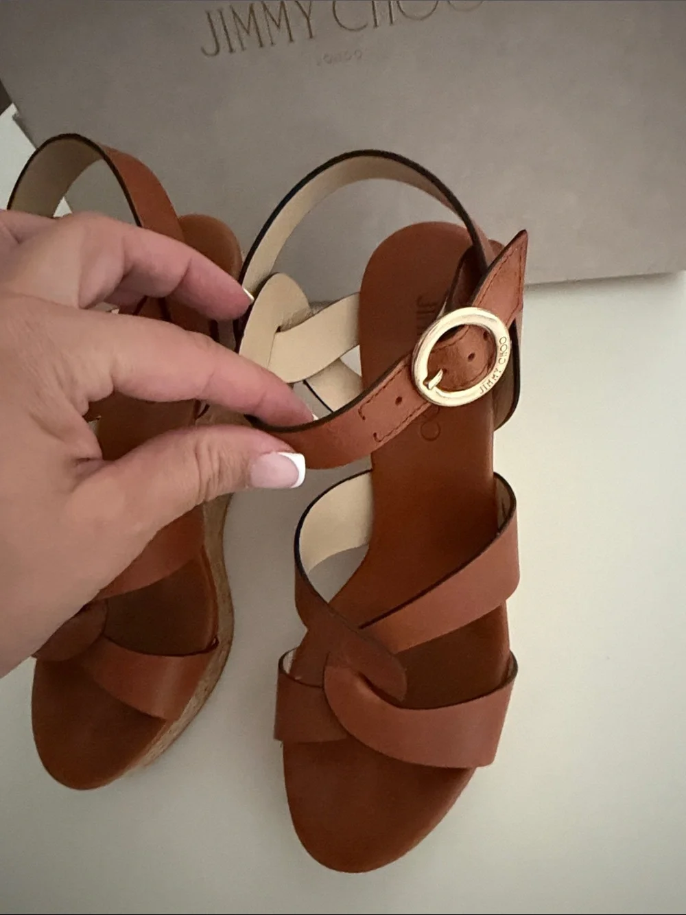 Jimmy Choo Aleili Wedge Sandals size 40
